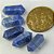 05 Micro Pontinha Bi Ponta Quartzo Azul 15mm pra montar joias - Imagem 1