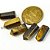 05 Micro Pontinha Pedra Olho de Tigre 15mm pra montar joias - Imagem 1