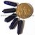 05 Micro Pontinhas Bi Ponta Pedra Estrela 15mm pra montar joia - Imagem 1