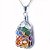 05 Pingente Cesta com Pedras Do Chakras Prateado Pedra Natural ATACADO - Imagem 5