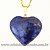 10 Pingente Coração Pedra Sodalita Signo de Aquário Atacado - Imagem 4