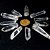 05 Cristal Laser Rolado 28mm Sem Furo Para Montar Pingente ATACADO - Imagem 2