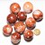 10 Mini Bola Hematoide Multicor Esfera 30 a 40 mm ATACADO REFF 133040 - Imagem 2