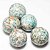 05 Mini Bola Amazonita Paraiba Esfera 20 a 30mm ATACADO REFF 111716 - Imagem 2