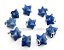 50 Merkaba Pingente Quartzo Azul Atacado Pino Prateado Reff PM8247 - Imagem 1