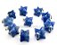 50 Merkaba Pingente Quartzo Azul Atacado Pino Prateado Reff PM8247 - Imagem 3