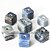 5 Pingente Cubo Quartzo Azul Natural Difusor Aromaterapia ATACADO - Imagem 1