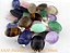 1000 Pingente Cabochão Pedra MISTO Montagem Pino e argola  Banho Prateado ATACADO - Imagem 2