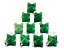 100 Merkaba Pingente Quartzo Verde Atacado Pino Prateado Reff PM8739 - Imagem 2