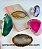 10 Pop Socket Agata MISTA Natural Suporte P/ Celular ATACADO Reff 125283 - Imagem 1