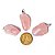 10 Pingente Pedrinha Quartzo Rosa Montagem Prata 950 Atacado - Imagem 8