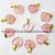 10 Pingente Mini Coração Quartzo Rosa Pedra Natural Prateado ATACADO - Imagem 1