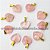 10 Pingente Mini Coração Quartzo Rosa Pedra Natural Dourado ATACADO - Imagem 1