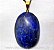 10 Pingente Cabochão Pedra Sodalita Azul Montado Pino Dourado Atacado - Imagem 1