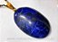 10 Pingente Cabochão Pedra Sodalita Azul Montado Pino Dourado Atacado - Imagem 2