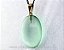 10 Pingente Cabochão Obsidiana Verde Montagem Dourado - Imagem 2