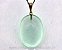 10 Pingente Cabochão Obsidiana Verde Montagem Dourado - Imagem 1