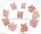 10 Merkaba Pingente Quartzo Rosa Atacado Pino Prateado Reff PM9152 - Imagem 1