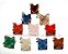 10 Merkaba Pingente Pedras Misto Montagem Pino e Presilha Prata 950 ATACADO - Imagem 3