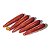 10 Massageador Roliço Quartzo Vermelho 8 a 12cm Atacado - Imagem 3