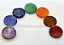 10 Kits Chakras Pedras Lapidado Disco Pequeno Kundalini Stone ATACADO - Imagem 4