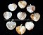 03 Pingente Coração Cristal Rutilado Natural Montagem Prata 950 ATACADO - Imagem 2