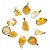 100 Pingente Pedrinha Citrino Rolado Mineral Quartzo Natural Montagem Dourado - Imagem 3