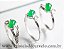 03 Anel Pedra Jade Verde Oval Liso Prata 950 Aro Fixo - Imagem 1