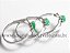 03 Anel Pedra Jade Verde Oval Liso Prata 950 Aro Fixo - Imagem 2