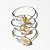03 Anel Pedra Cristal com Rutilo Dourado Oval Prata 950 Aro Fixo - Imagem 3