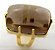 03 Anel Quartzo Fume Cabochão Retangular Dourado Aro Ajustavel - Imagem 4
