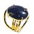 03 Anel Pedra Estrela Cabochão Oval Pequeno Dourado REFF CP9681 - Imagem 1