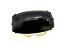 05 Anel Onix Preto Cabochão Retangular Dourado Aro Ajustavel - Imagem 2