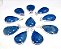 05 Pingente Gota Quartzo Azul Prata 950 Garra - Imagem 1