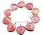 05 Pingente Coração Quartzo Rosa Prata 950 Garra - Imagem 1