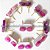 05 Brinco Button Pedra Agata Rosa Natural Montagem Dourado - Imagem 2