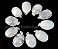 05 Pingente Cabochão Quartzo Leitoso Prata 950 Garra CP4162 - Imagem 1