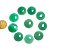 10 Disco Cabochão Pedra Quartzo Verde 22mm natural Pra Pingente - Imagem 1