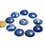 10 Disco Cabochão Pedra Sodalita Azul 22mm natural Pra Pingente - Imagem 2