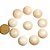 10 Disco Cabochão Pedra Feldspato Branco 22mm natural Pra Pingente - Imagem 1