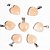 10 Pingente Mini Coração Quartzo Goiaba Pedra Natural Prateado ATACADO - Imagem 1