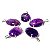 5 Pingente Cabochão Quartzo Ametista  Prata 950 Garra REFF 133680 - Imagem 5