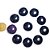 10 Disco Cabochão Pedra Estrela 22mm Lapidado Pra Pingente - Imagem 1