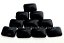 10 Retangulo Cabochao pra Pingente Pedra Obsidiana Negra Furado Lapidado Calibrado 15 x 20 MM - Imagem 2