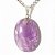 05 Pingente Cabochão AMETISTA Pedra Natural Pino Banho Prata ATACADO - Imagem 5