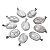 03 Pingente Cabochão Cristal Pedra Natural Pino Banhado Prata Atacado - Imagem 4