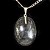 50 Pingente Cabochão CRISTAL Pedra Natural Pino Banhado Prata ATACADO - Imagem 1