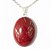 03 Pingente Cabochao Jaspe Vermelho Pedra Natural Montagem Pino Prateado ATACADO - Imagem 1