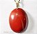 03 Pingente Cabochao Jaspe Vermelho Pedra Natural Montagem Pino Prateado ATACADO - Imagem 3