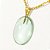 10 Pingente Cabochao OBSIDIANA VERDE Montagem Manual Pino Dourado ATACADO - Imagem 2
